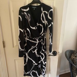 Ralph Lauren equestrian style wrap style dress size 2